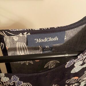 ModCloth Navy Floral Dress